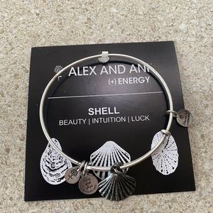 Alex + Ani Silver Shell Bracelet